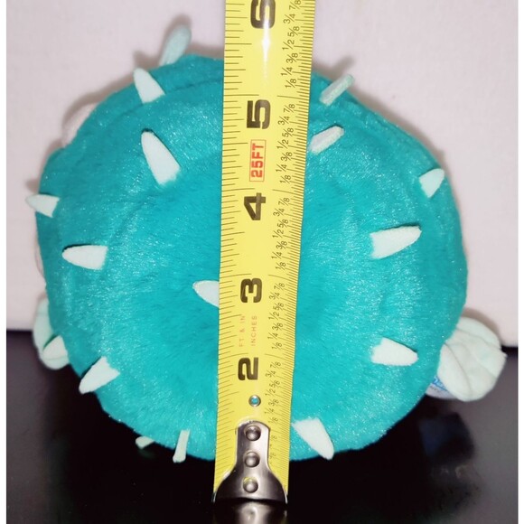 Squishable Blue Puffer Fish Plush Stuffed Animal Soft Snugglemi Snackers 7" - Picture 9 of 10